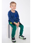 Blue boys\' blouse with a pocket DZ9027 - Online store - Boutique